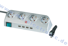 Desktop-Power 4-way Steckdosenleiste/Extension Socket