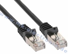 InLine® Patch Cable SF/UTP Cat.5e black 3m